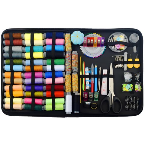 Zestaw do szycia przybornik krawiecki w etui - 226 el. Zestaw do szycia przybornik krawiecki w etui - 226 el.