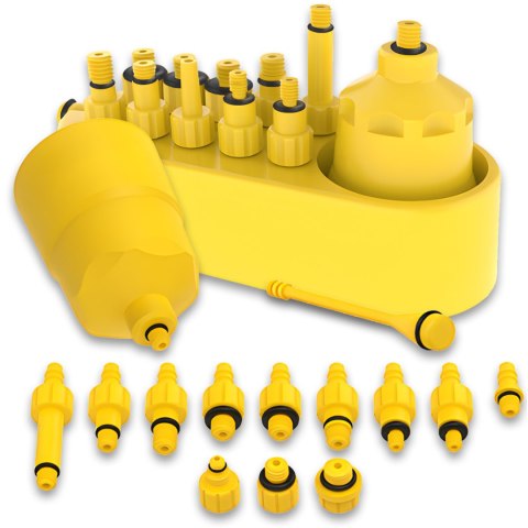 Zestaw narzędzi do odpowietrzania hamulców rowerowych Shimano Tektro - 30 el. Zestaw narzędzi do odpowietrzania hamulców rowerowych Shimano Tektro - 30 el.