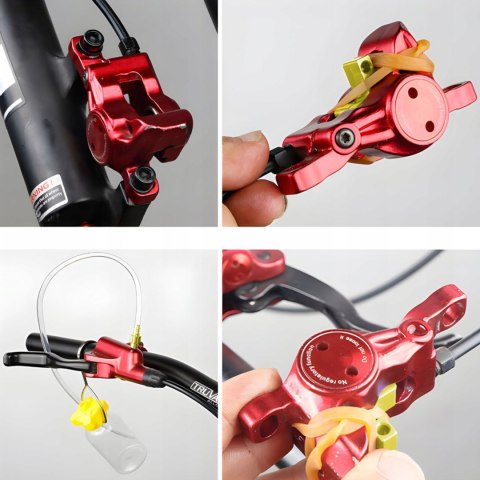 Zestaw narzędzi do odpowietrzania hamulców rowerowych Shimano Tektro - 30 el. Zestaw narzędzi do odpowietrzania hamulców rowerowych Shimano Tektro - 30 el.