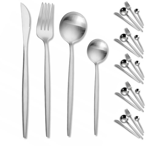 Zestaw sztućców dla 6 osób STAL - 24 elementy Zestaw sztućców dla 6 osób STAL - 24 elementy
