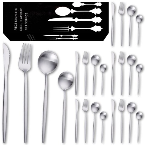 Zestaw sztućców dla 6 osób STAL - 24 elementy Zestaw sztućców dla 6 osób STAL - 24 elementy
