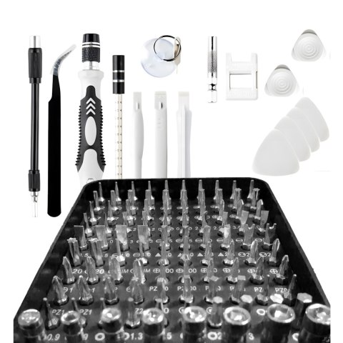 Zestaw wkrętaków końcówek bitów precyzyjnych - 115 el. Zestaw wkrętaków końcówek bitów precyzyjnych - 115 el.