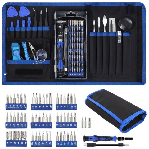 Zestaw wkrętaków śrubokrętów bitów precyzyjnych w etui - 73 el. Zestaw wkrętaków śrubokrętów bitów precyzyjnych w etui - 73 el.