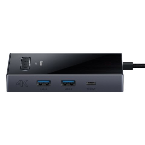 8w1 HUB adapter HDMI DisplayPort VGA USB-A USB-C - szary 8w1 HUB adapter HDMI DisplayPort VGA USB-A USB-C - szary