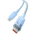 Kabel przewód Explorer z czujnikiem temperatury USB-C 100W 1m - niebieski