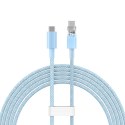Kabel przewód Explorer z czujnikiem temperatury USB-C 100W 2m - niebieski