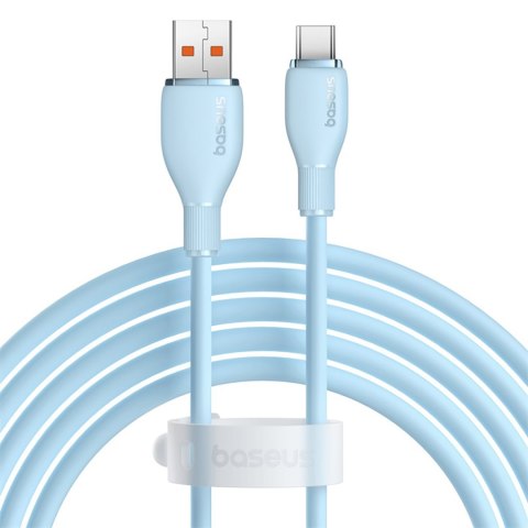 Kabel przewód Pudding USB-A USB-C 100W 2m - niebieski
