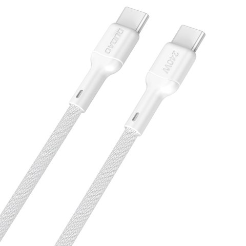 Kabel przewód USB-C PD 240W 1.2m - biały Kabel przewód USB-C PD 240W 1.2m - biały