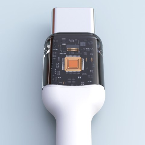 Kabel przewód USB-C PD 240W 1.2m - biały Kabel przewód USB-C PD 240W 1.2m - biały