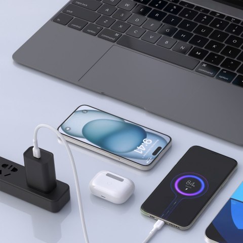 Kabel przewód USB-C PD 240W 1.2m - biały Kabel przewód USB-C PD 240W 1.2m - biały