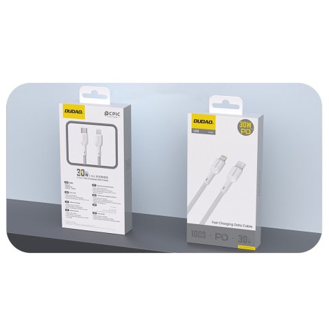 Kabel przewód USB-C - iPhone Lightning 30W 2m - biały Kabel przewód USB-C - iPhone Lightning 30W 2m - biały