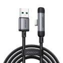 Kabel przewód kątowy USB-A USB-C 3A 1.2m - czarny Kabel przewód kątowy USB-A USB-C 3A 1.2m - czarny