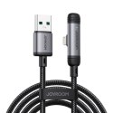 Kabel przewód kątowy USB-A iPhone Lightning 3A 1.2m - czarny Kabel przewód kątowy USB-A iPhone Lightning 3A 1.2m - czarny