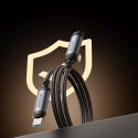 Kabel przewód kątowy USB-C - iPhone Lightning 30W 1.2m - czarny Kabel przewód kątowy USB-C - iPhone Lightning 30W 1.2m - czarny