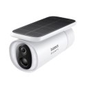 Kamera zewnętrzna solarna Security S1 do monitoringu 2K 8x 8 GB 400 lm - biała