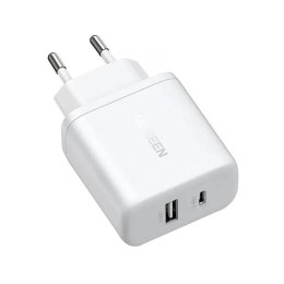 Ładowarka sieciowa X227 GaN USB-A USB-C 20W - biała