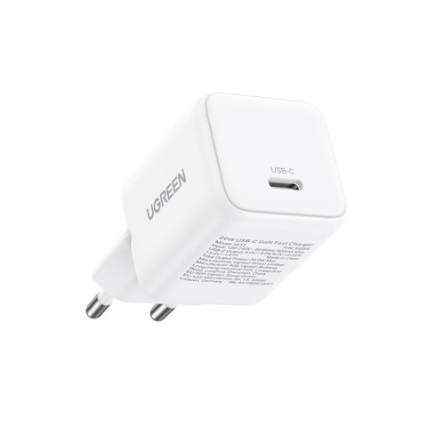 Ładowarka sieciowa X512 GaN USB-C 20W - biała