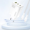 Ładowarka sieciowa A29 GaN USB-C USB-A 65W - biała