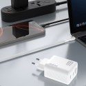 Ładowarka sieciowa GaN z kablem USB-C 1m 65W -biała Ładowarka sieciowa GaN z kablem USB-C 1m 65W -biała