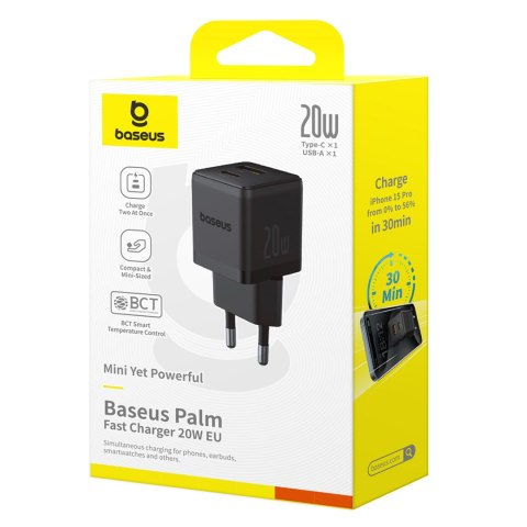 Ładowarka sieciowa Palm 20W USB-C USB-A - czarna
