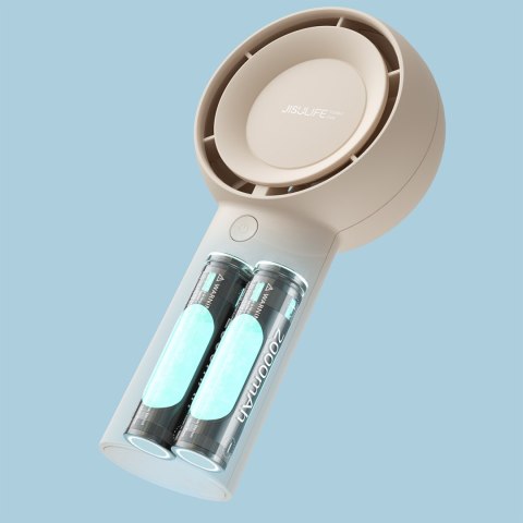 Mini wiatrak wentylator przenośny USB-C 4000mAh - beżowy Mini wiatrak wentylator przenośny USB-C 4000mAh - beżowy