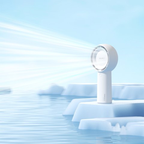 Mini wiatrak wentylator przenośny USB-C 4000mAh - biały Mini wiatrak wentylator przenośny USB-C 4000mAh - biały