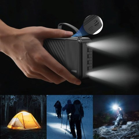 Powerbank K11 Pro 20000mAh z wbudowanymi kablami - biały Powerbank K11 Pro 20000mAh z wbudowanymi kablami - biały