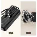 Powerbank K11 Pro 20000mAh z wbudowanymi kablami - czarny Powerbank K11 Pro 20000mAh z wbudowanymi kablami - czarny