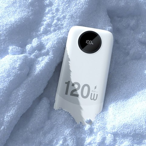 Powerbank K13 10000mAh z wbudowanym kablem - biały Powerbank K13 10000mAh z wbudowanym kablem - biały