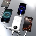 Powerbank K13 Pro 20000mAh z wbudowanym kablem - biały Powerbank K13 Pro 20000mAh z wbudowanym kablem - biały