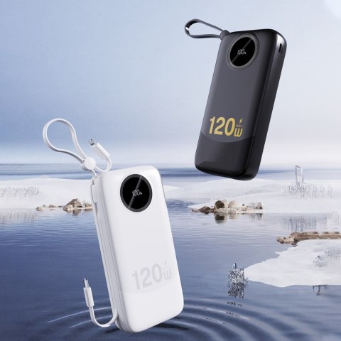 Powerbank K13 Pro 20000mAh z wbudowanym kablem - czarny Powerbank K13 Pro 20000mAh z wbudowanym kablem - czarny