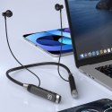 Słuchawki bezprzewodowe U5 Max Bluetooth z pałąkiem na szyję - czarne Słuchawki bezprzewodowe U5 Max Bluetooth z pałąkiem na szyję - czarne