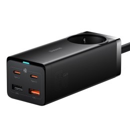 Stacja ładująca przedłużacz GaN3 USB-C USB-A gniazdo EU z kablem USB-C 100W 1m