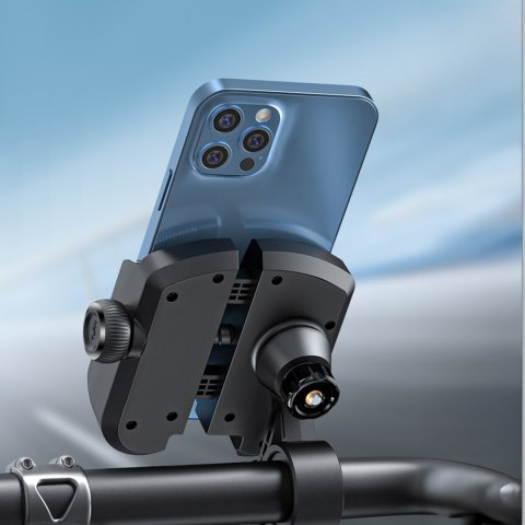 Uchwyt do telefonu na rower motocykl hulajnogę 4.7-7'' - czarny Uchwyt do telefonu na rower motocykl hulajnogę 4.7-7'' - czarny