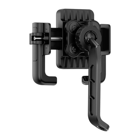 Uchwyt motocyklowy z amortyzacją na telefon do lusterka - czarny Uchwyt motocyklowy z amortyzacją na telefon do lusterka - czarny