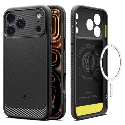 Etui ochronne case na iPhone 17 Pro Rugged Armor Mag MagSafe - czarny mat Etui ochronne case na iPhone 17 Pro Rugged Armor Mag MagSafe - czarny mat
