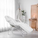 Fotel kosmetyczny do masażu tatuażu SPA MATERA - biały