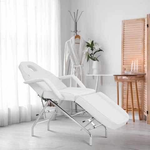 Fotel kosmetyczny do masażu tatuażu SPA MATERA - biały Fotel kosmetyczny do masażu tatuażu SPA MATERA - biały