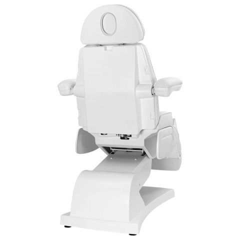 Fotel kosmetyczny do tatuażu masażu spa elektryczny 3 silniki 200 W LATINA - biały Fotel kosmetyczny do tatuażu masażu spa elektryczny 3 silniki 200 W LATINA - biały