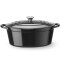 Garnek żeliwny emaliowany owalny 6.88 l 405x255x134 mm