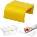 Klipsy do pojemników do żywności HACCP 12 szt. - żółte