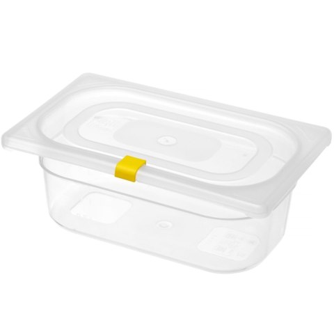 Klipsy do pojemników do żywności HACCP 12 szt. - żółte