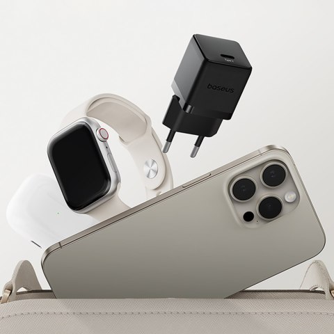 Ładowarka sieciowa Palm 1C 20W z kablem USB-C 60W 1m - czarna