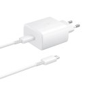 Ładowarka sieciowa Samsung EP-TA845EWE 45W z kablem USB-C 1.8m - biała Ładowarka sieciowa Samsung EP-TA845EWE 45W z kablem USB-C 1.8m - biała