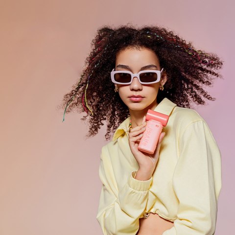 Mini dmuchawa wiatrak wentylator przenośny USB-C 5000mAh - różowy Mini dmuchawa wiatrak wentylator przenośny USB-C 5000mAh - różowy