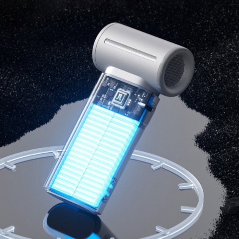Mini dmuchawa wiatrak wentylator przenośny USB-C 5000mAh - szary Mini dmuchawa wiatrak wentylator przenośny USB-C 5000mAh - szary
