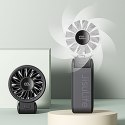 Mini wentylator wiatrak ręczny USB-C 3600mAh - czarny Mini wentylator wiatrak ręczny USB-C 3600mAh - czarny