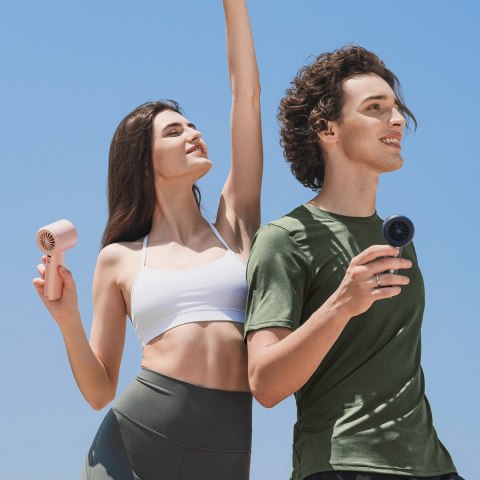 Mini wiatrak wentylator dmuchawa przenośna - 3600mAh - niebieski Mini wiatrak wentylator dmuchawa przenośna - 3600mAh - niebieski