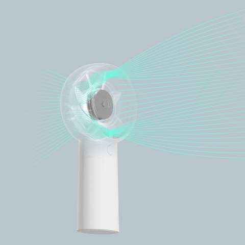 Mini wiatrak wentylator przenośny USB-C 4000mAh - biały Mini wiatrak wentylator przenośny USB-C 4000mAh - biały