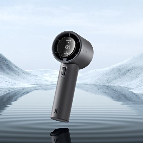 Mini wiatrak wentylator przenośny metalowy USB-C 5000mAh - ciemnoszary Mini wiatrak wentylator przenośny metalowy USB-C 5000mAh - ciemnoszary